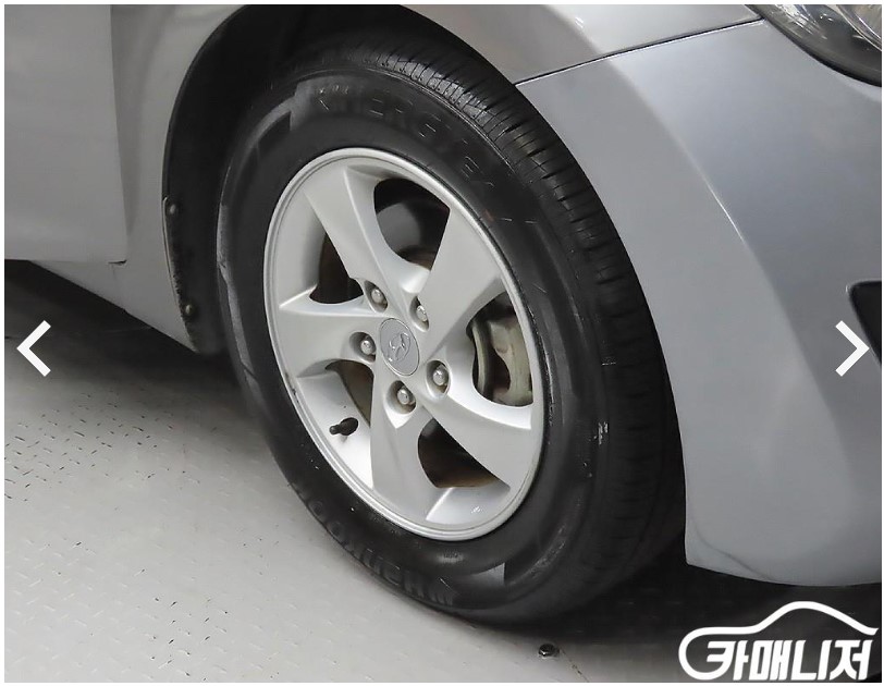 아반떼 MD 측면 휠 상태 실물